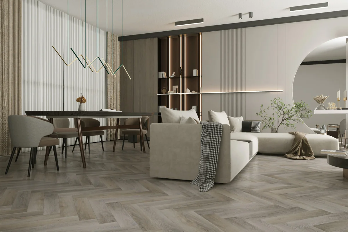 Кварцевый ламинат Home Expert Паркет Дуб Вековой лес 33-2180-01