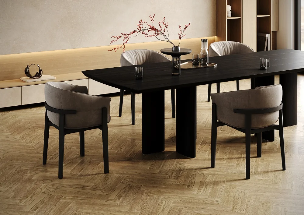 Кварцевый паркет Quartz Parquet Штучный паркет Дуб Карельский 44-419 5/0,6 мм 