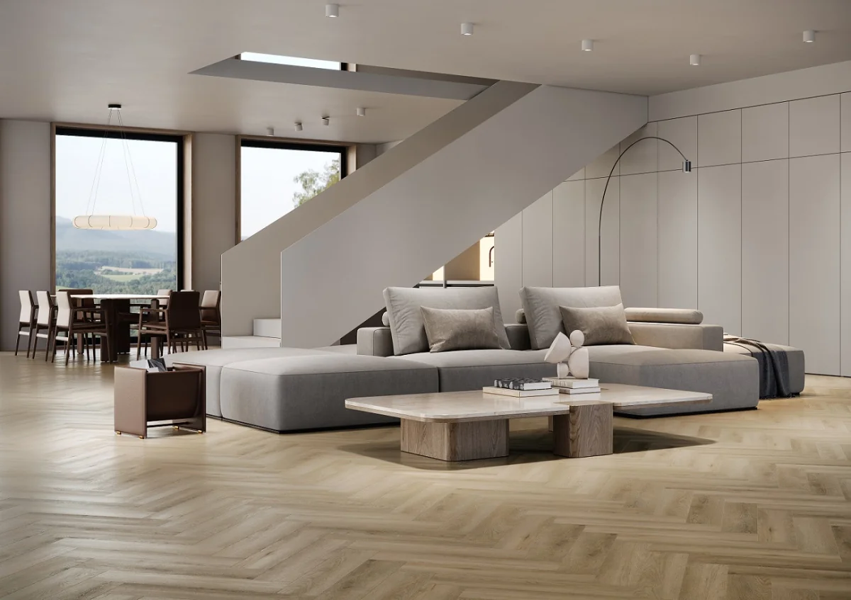 Кварцевый ламинат Home Expert Паркет Дуб Хьюго 33-6191-1